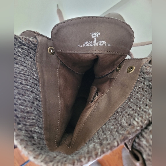 Brown/Gray Boots with Knit Cuff by Limelight Taya - Picture 2 of 7